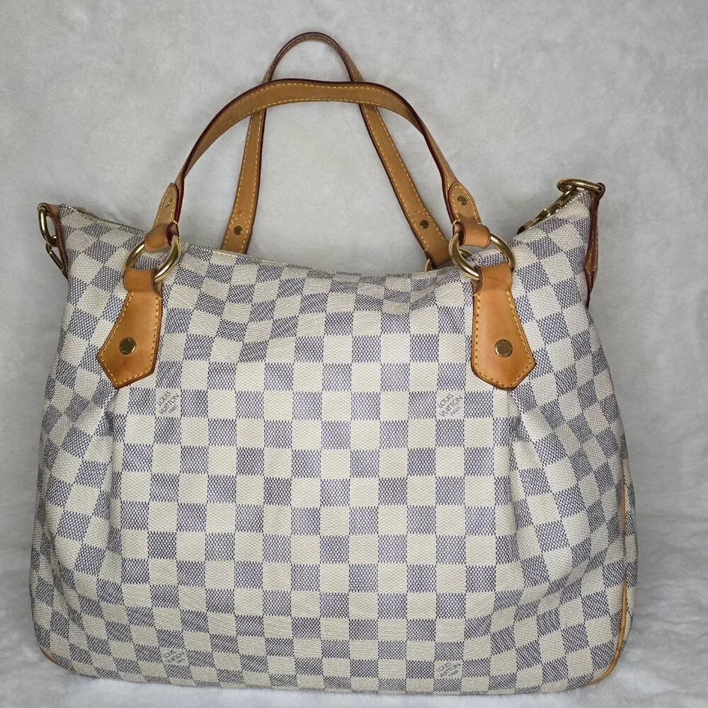 LOUIS VUITTON Azur Damier Evora MM